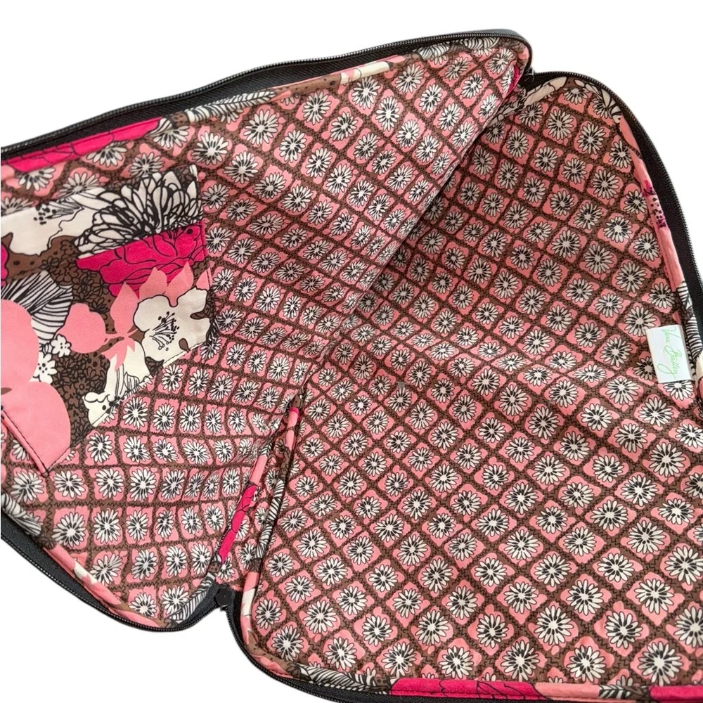 Vera Bradley Floral Quilted Laptop Sleeve - Pink and Brown